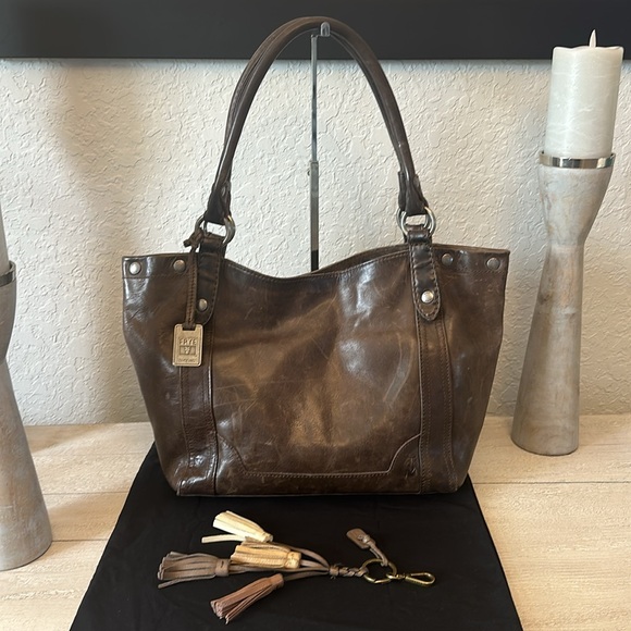 Frye Melissa Shoulder Bag Slate - Picture 2 of 8